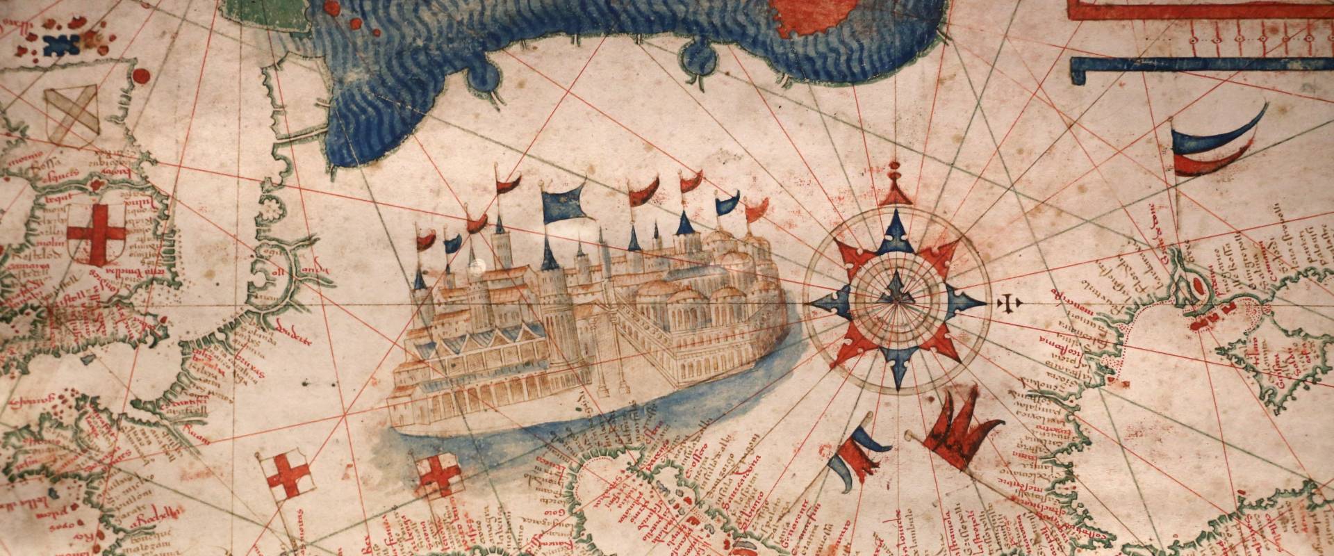 Anonimo portoghese, carta navale per le isole nuovamente trovate in la parte dell'india (de cantino), 1501-02 (bibl. estense) 04 photo by Sailko